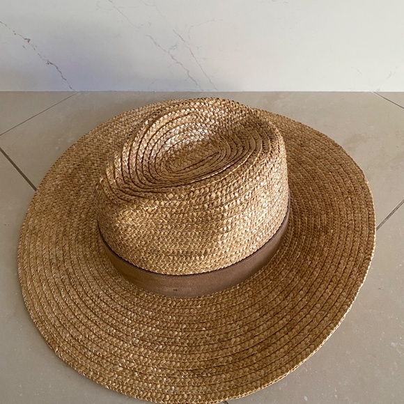 Gigi Pip Isla Straw Fedora Summer Beach Lounge Vacation Hat One Size main image 5